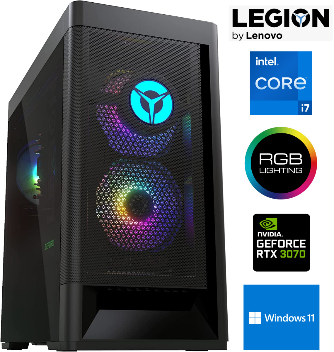 Legion T5 i7-11700 16GB 512GB SSD RTX 3070 Windows 11 Stacionarus kompiuteris